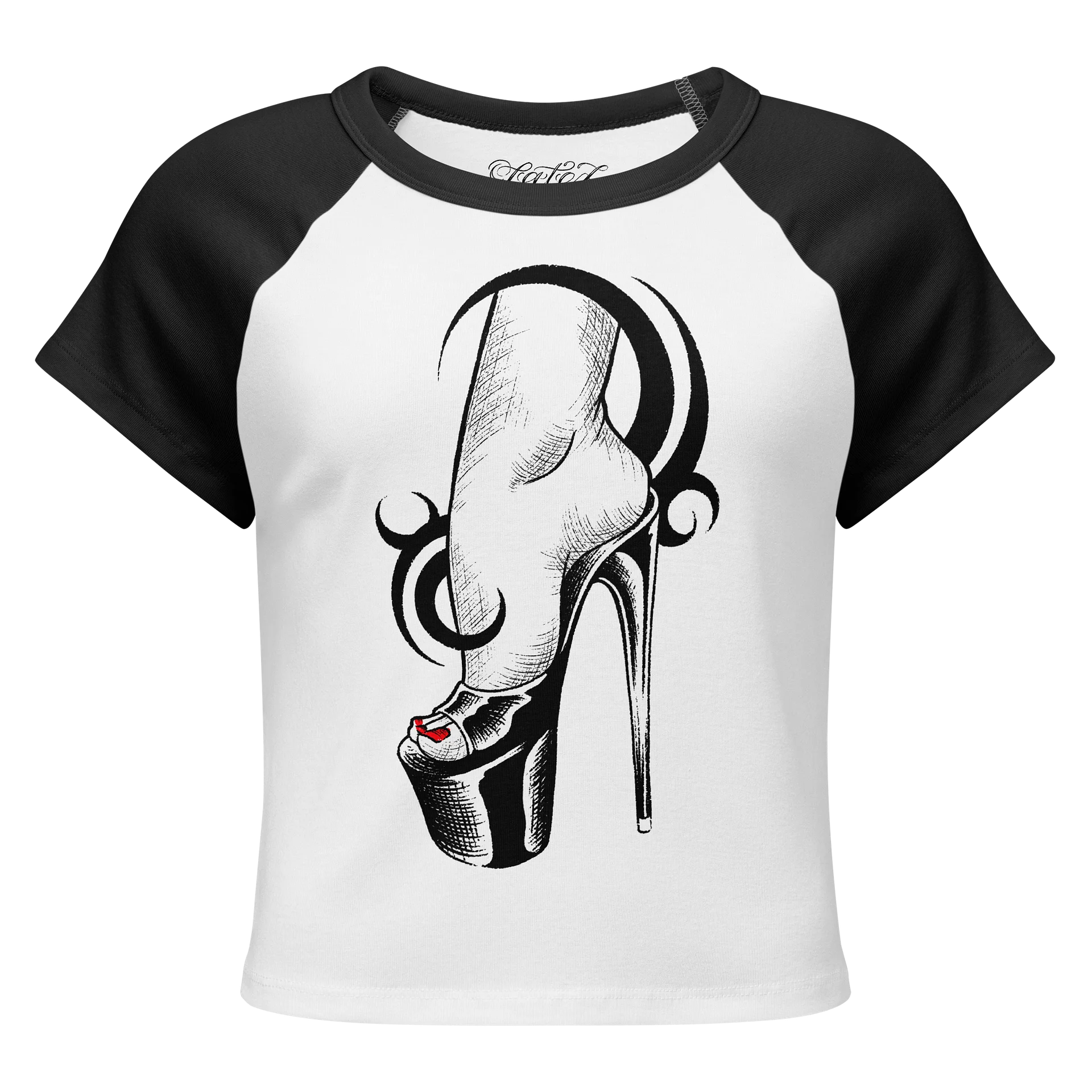 $teppin on money - cropped ringer T product image (1)