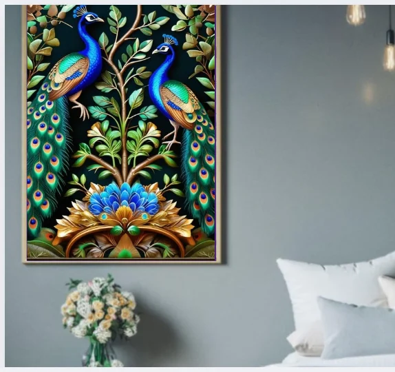 William Morris Peacock Wall Art product image (5)