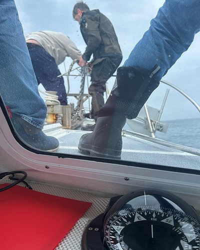 Pulling the hook.