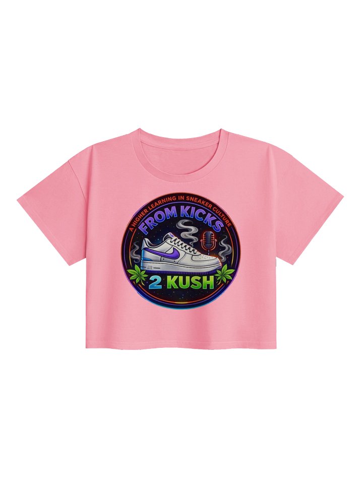 From Kicks 2 Kush Neon Sneaker Culture Crop Top product image (1)