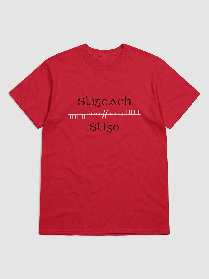 Sligo/Sligeach Scholastic style Ogham printed T-shirt product image (1)