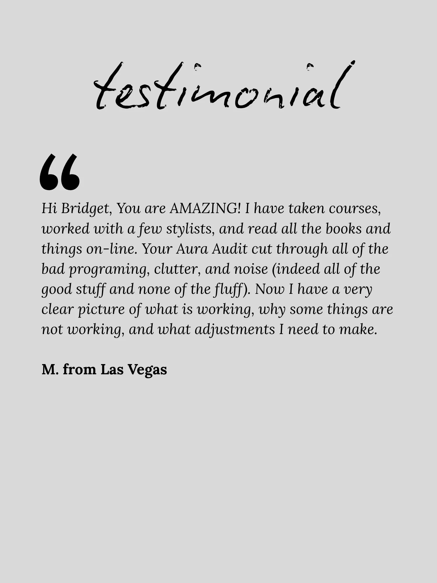 The Personal Aura Audit with Bridget Fisher product image (7)