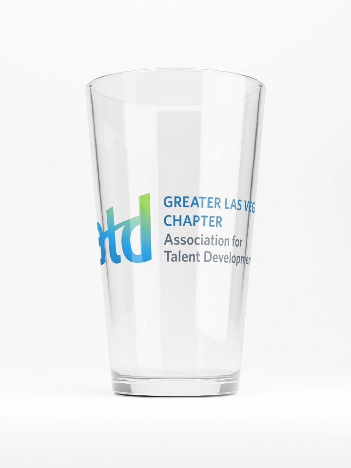 ATD Greater Las Vegas Chapter Logo Shaker Pint Glass product image (1)