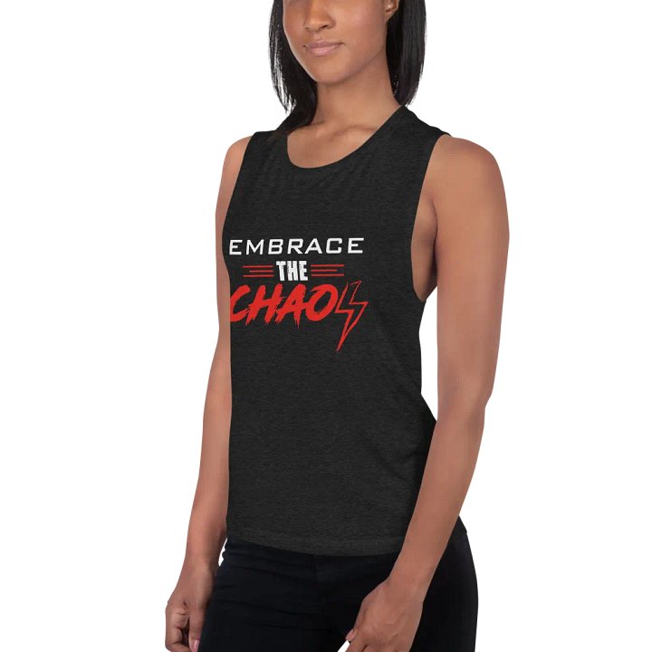 Women's Embrace the Chaos v2 Tank (Red/White) product image (2)
