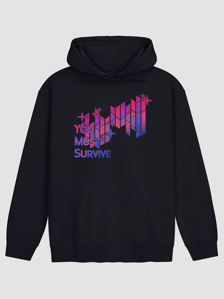 Bisexual "YOU MUST SURVIVE" Stained Glass Hoodie product image (1)