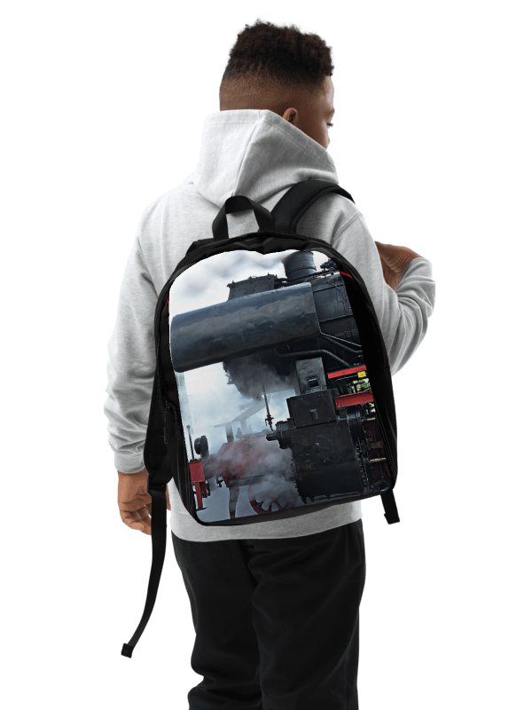 Design-backpack - Steam locomotive cutout (Dark Design) product image (1)