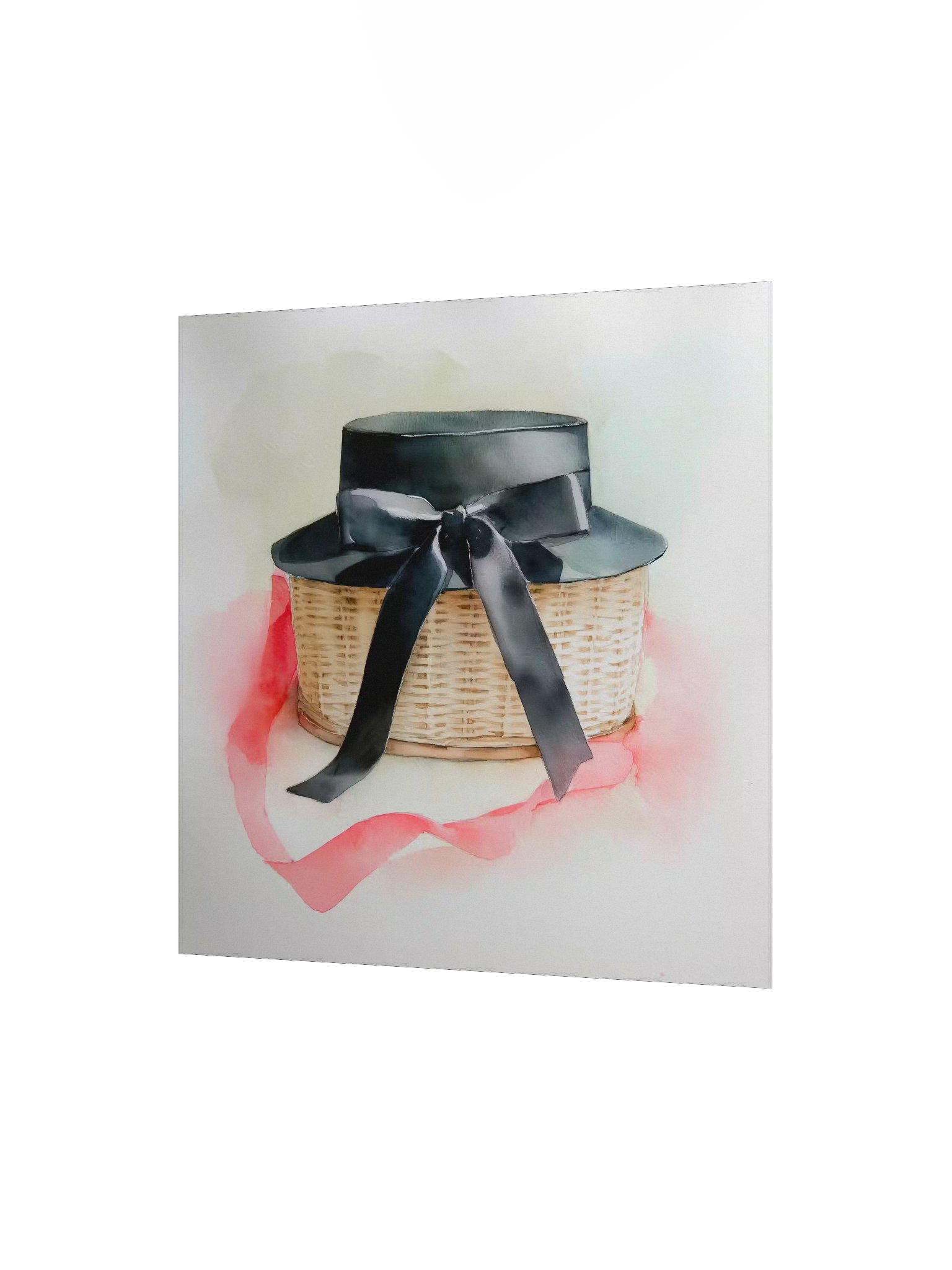 Coquette: Chic Basket Black Bow Hat product image (2)