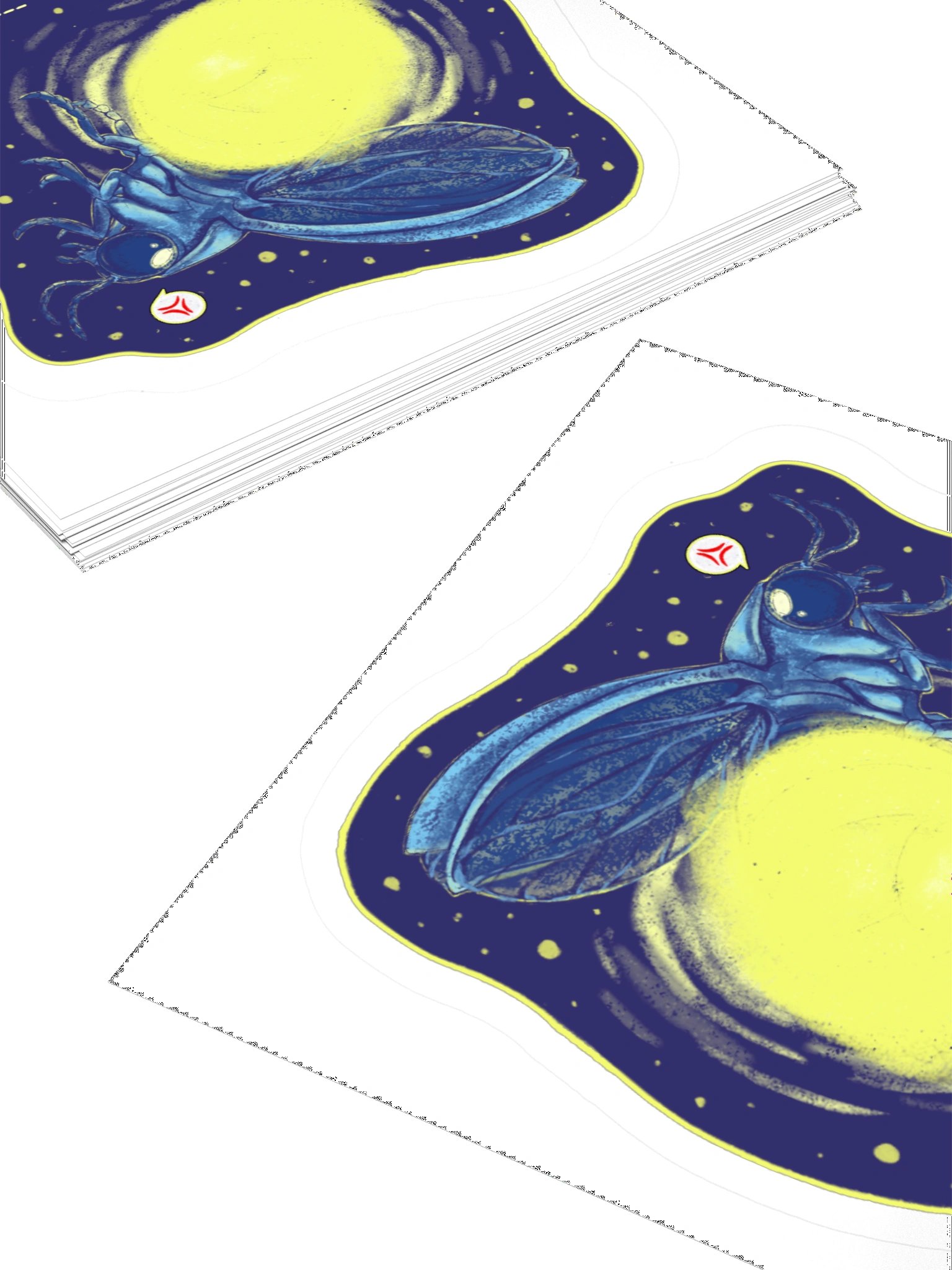 Don't Look at My Butt Firefly Sticker product image (4)