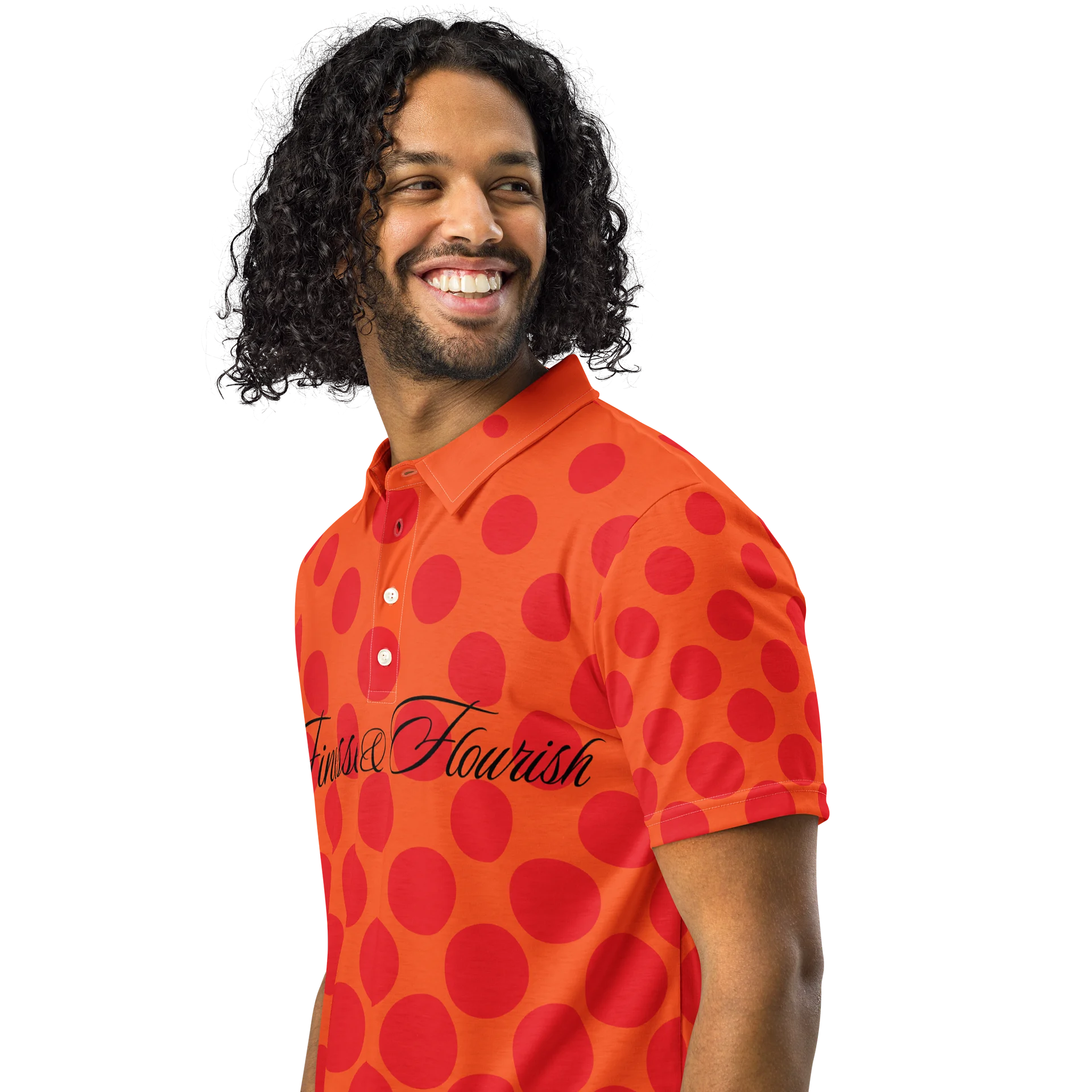 F&F Big Script Boba Slim Fit Polo Shirt product image (2)
