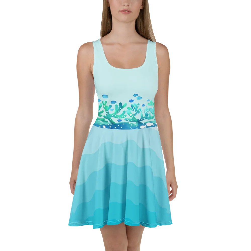 “Ocean Reef” Fit & Flare Beach/Pool Summer Dress product image (1)