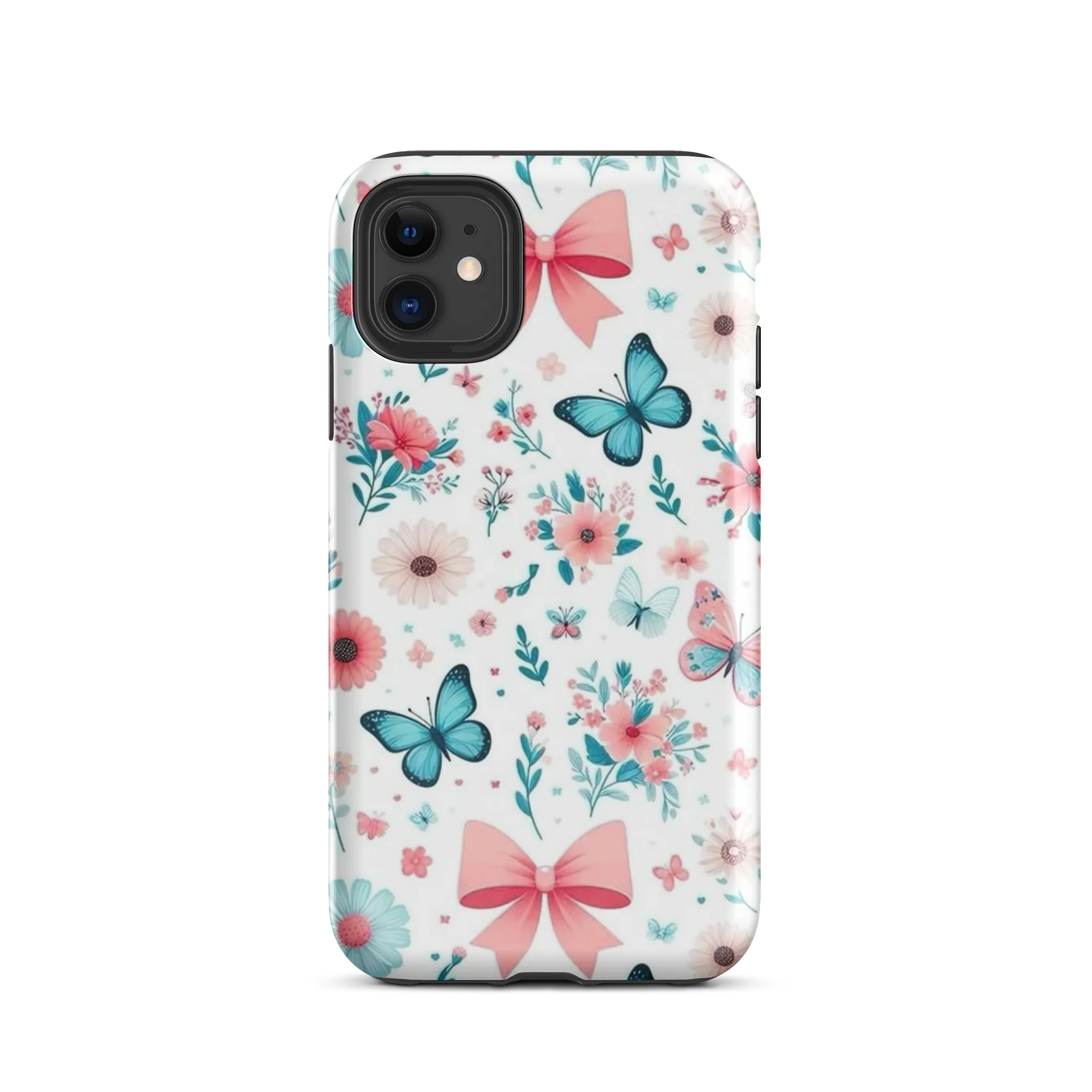 Whimsical Pastel Bows & Butterflies iPhone Tough Case product image (55)