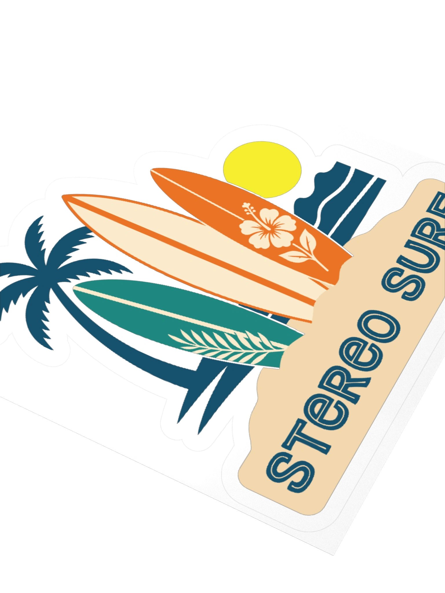Three Boards Stereo Surf Sticker product image (9)