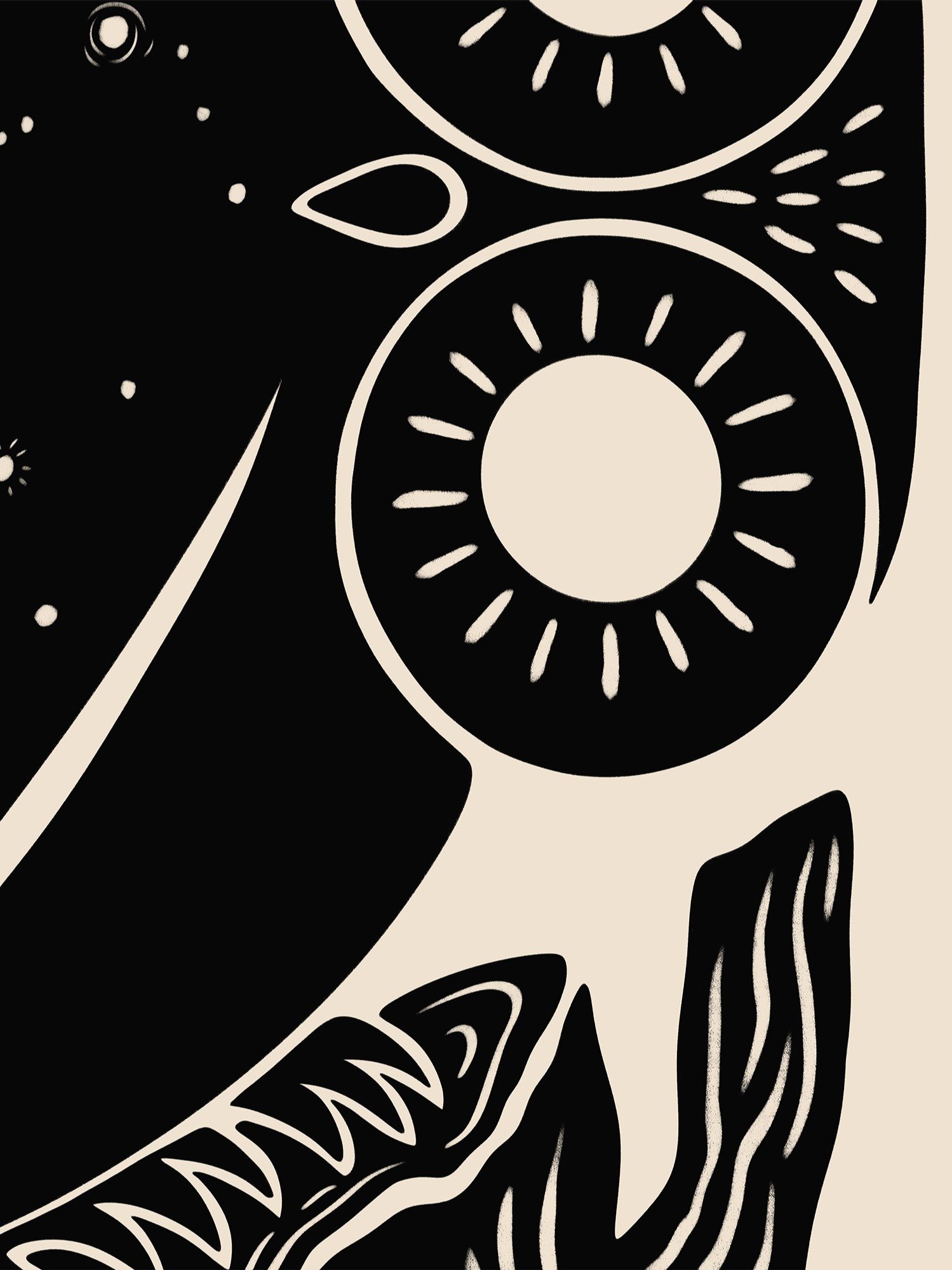 Owl of Athena Bird Art Print No.1 product image (2)