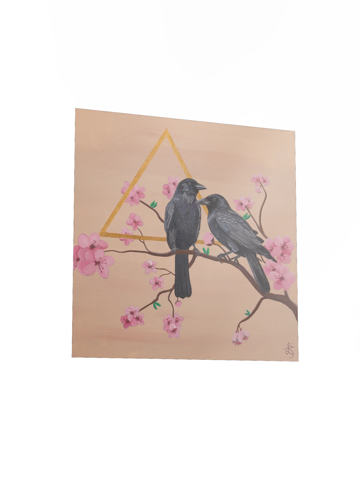 Sakura Crows Original Art Print product image (3)
