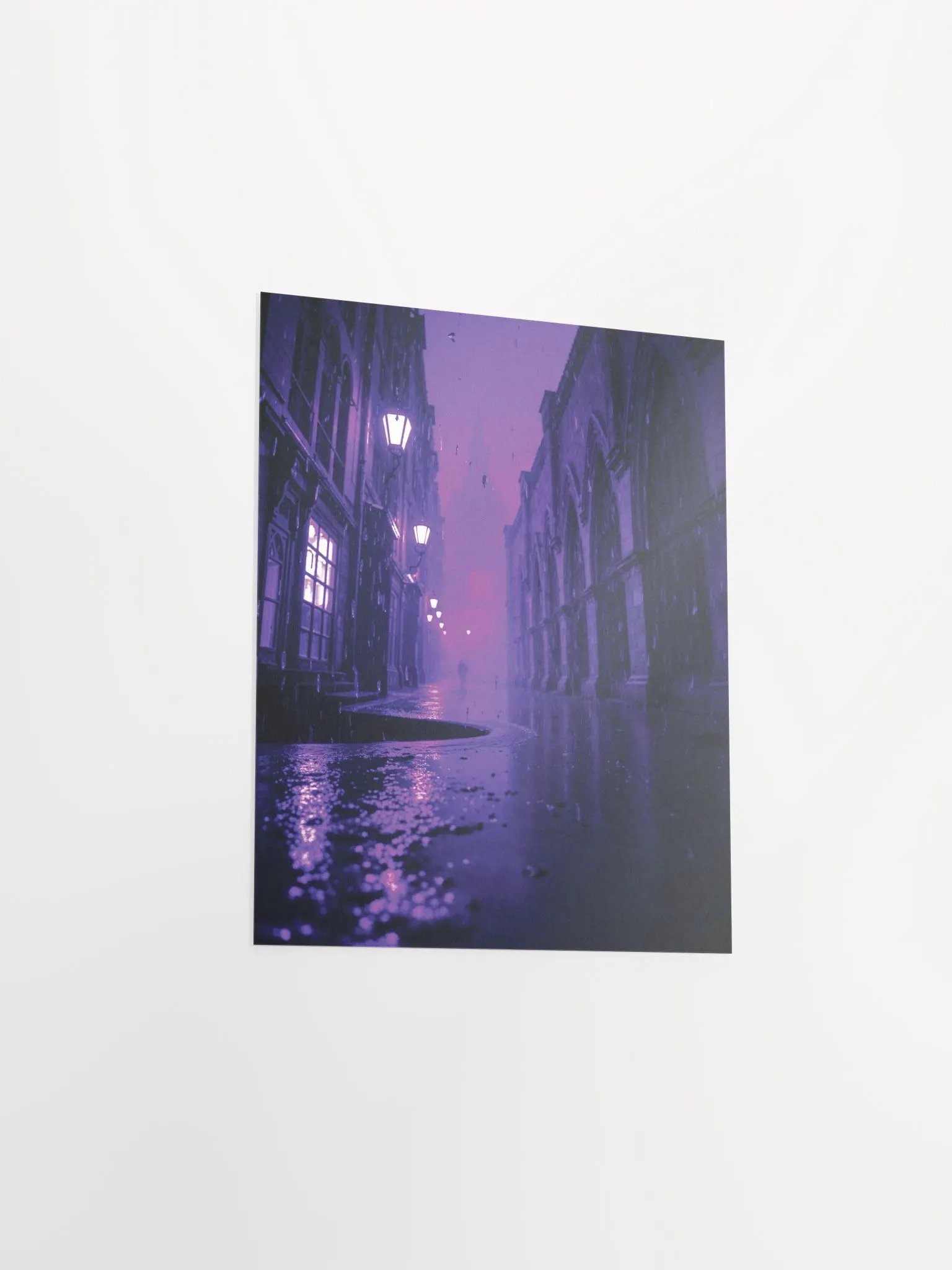 Gothic Alleyway Reflections Poster product image (1)