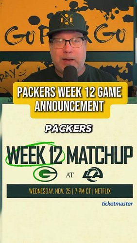 Packers on a WEDNESDAY???????