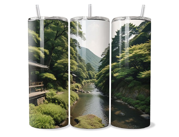 Peaceful Japanese Garden Tumbler - 20oz Stainless Steel product image (1)