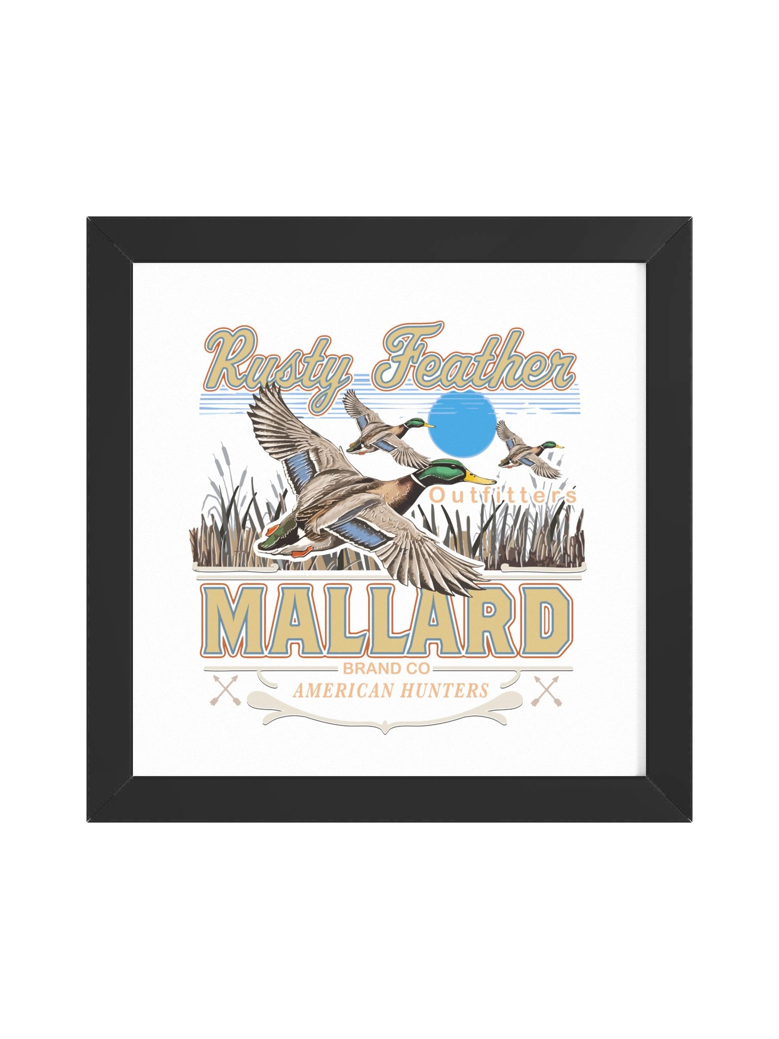Rusty Feather Mallard Hunters Framed Poster product image (2)
