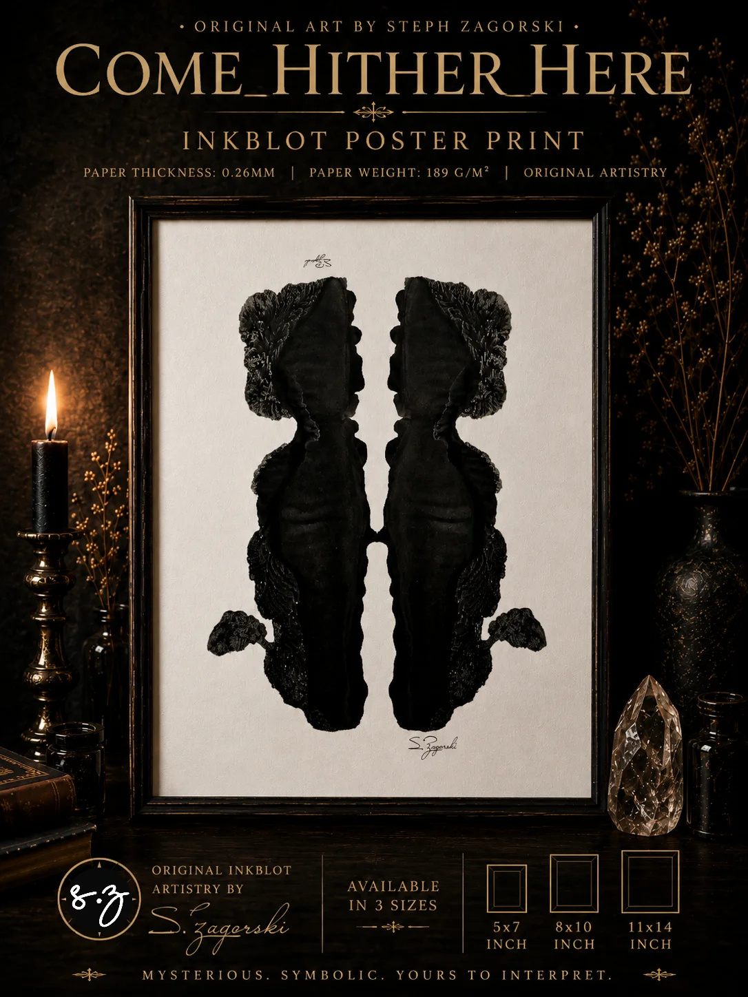 Come Hither Here | Inkblot Print product image (1)