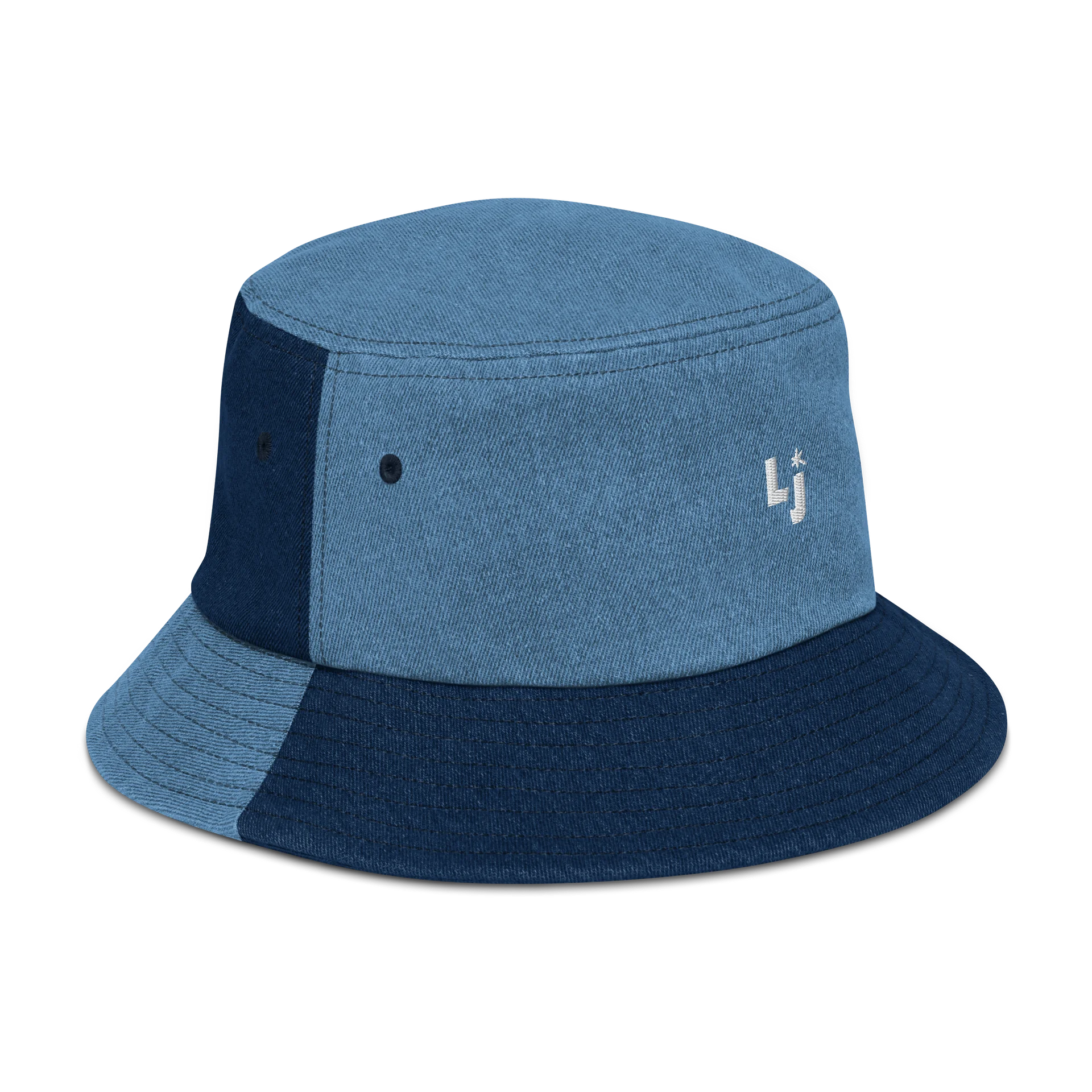 "Icon” Emroidered Denim Bucket Hat product image (3)