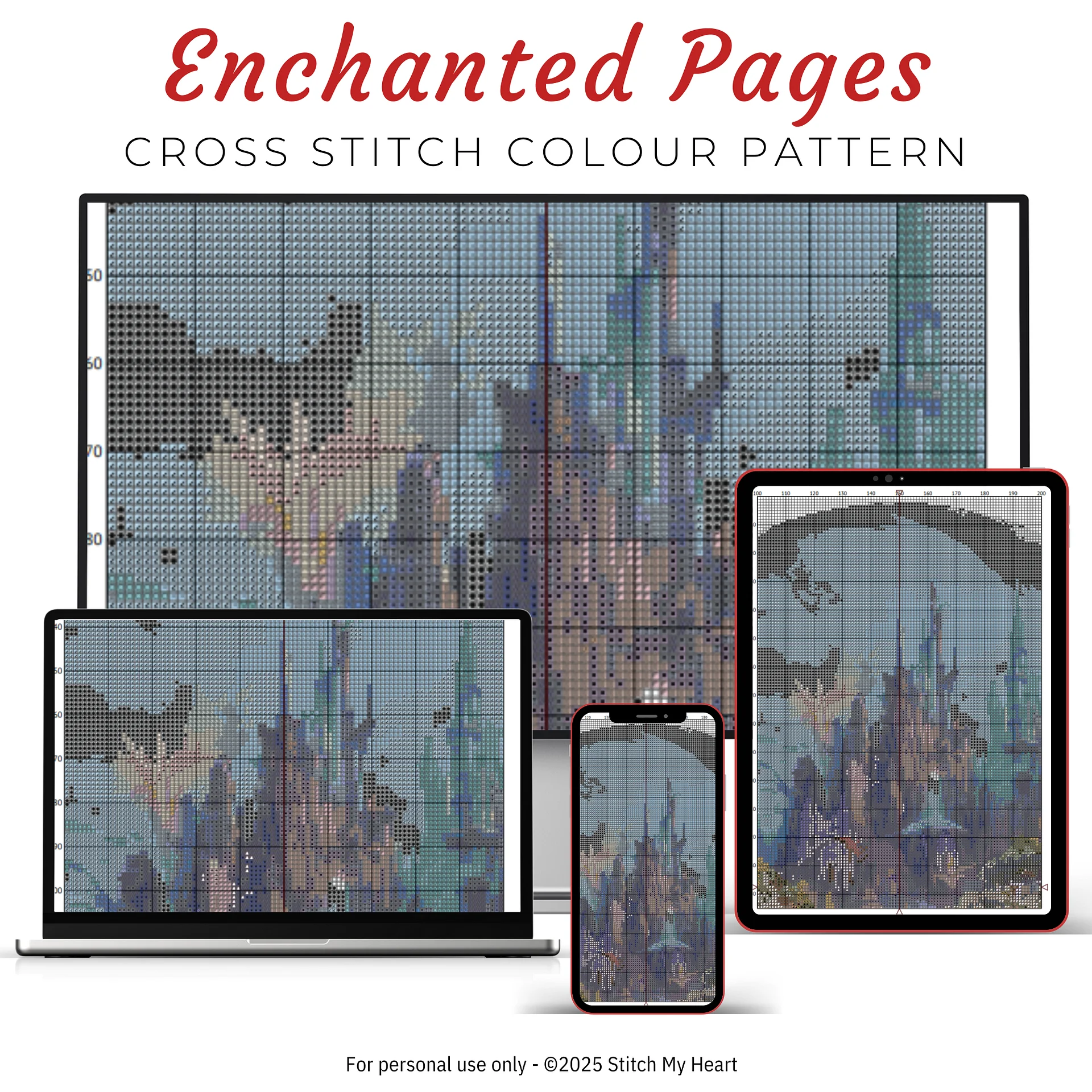 Enchanted Pages Cross Stitch Pattern product image (3)