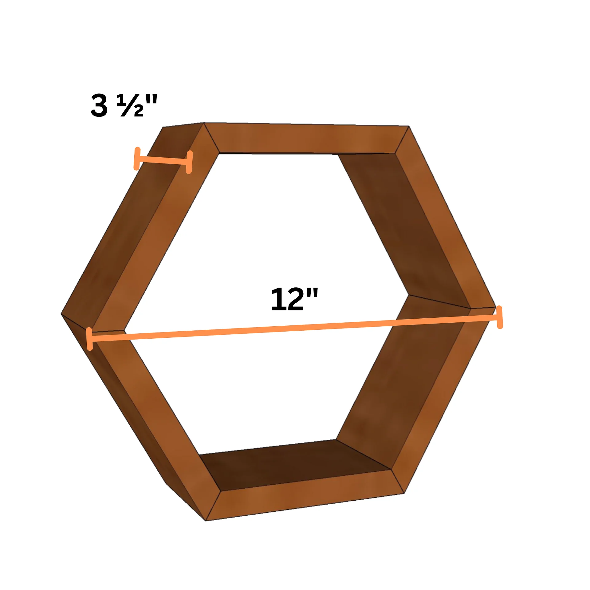 Hexagon Shelf Plans (PDF) product image (3)
