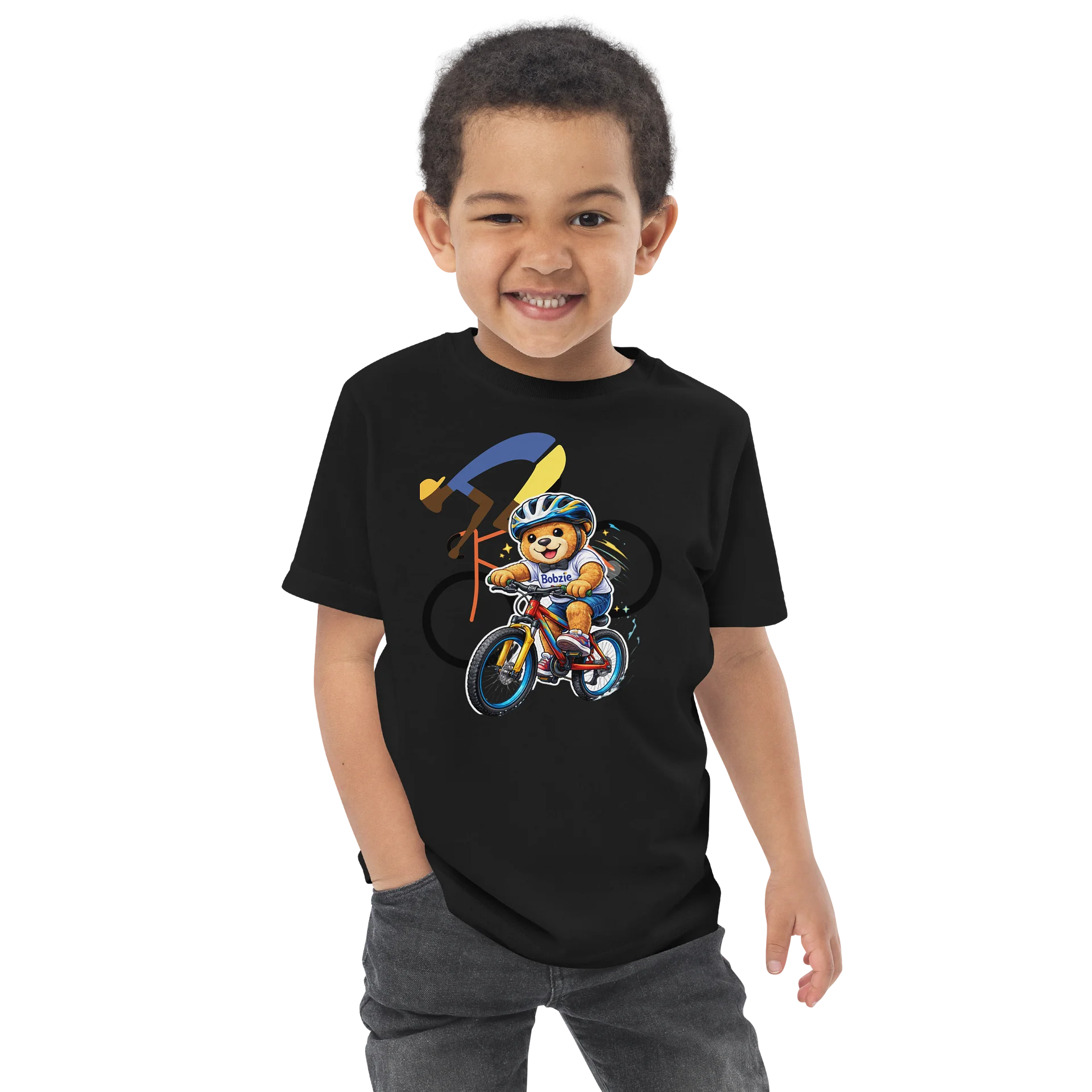 Bobzie Bike Adventure Toddler Tee | Little Explorer Edition by FayzieBobs product image (4)