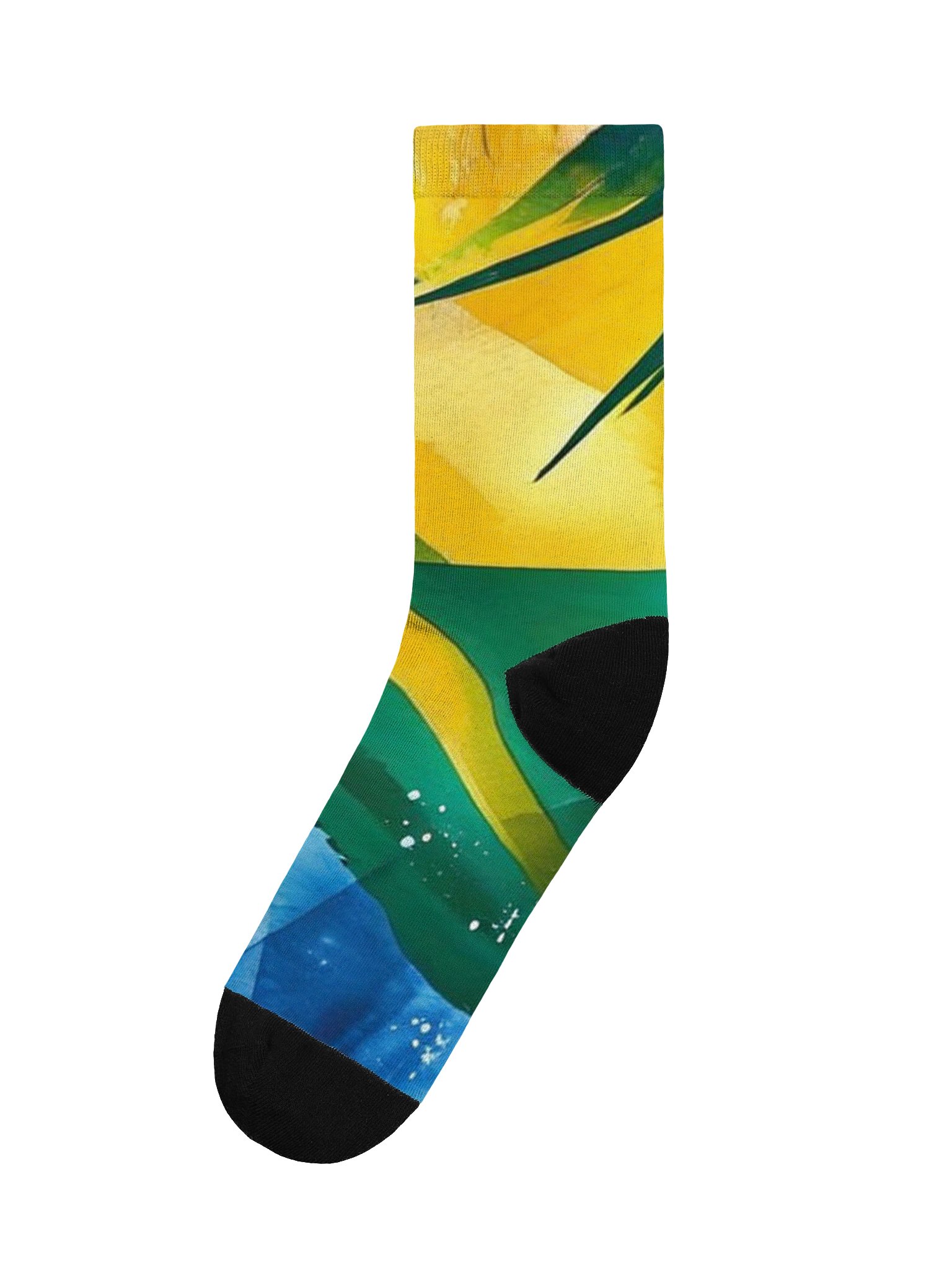 Abstract Diplomat Print - SVG - Caribbean Apples | Premium Sustainable Crew Socks product image (4)