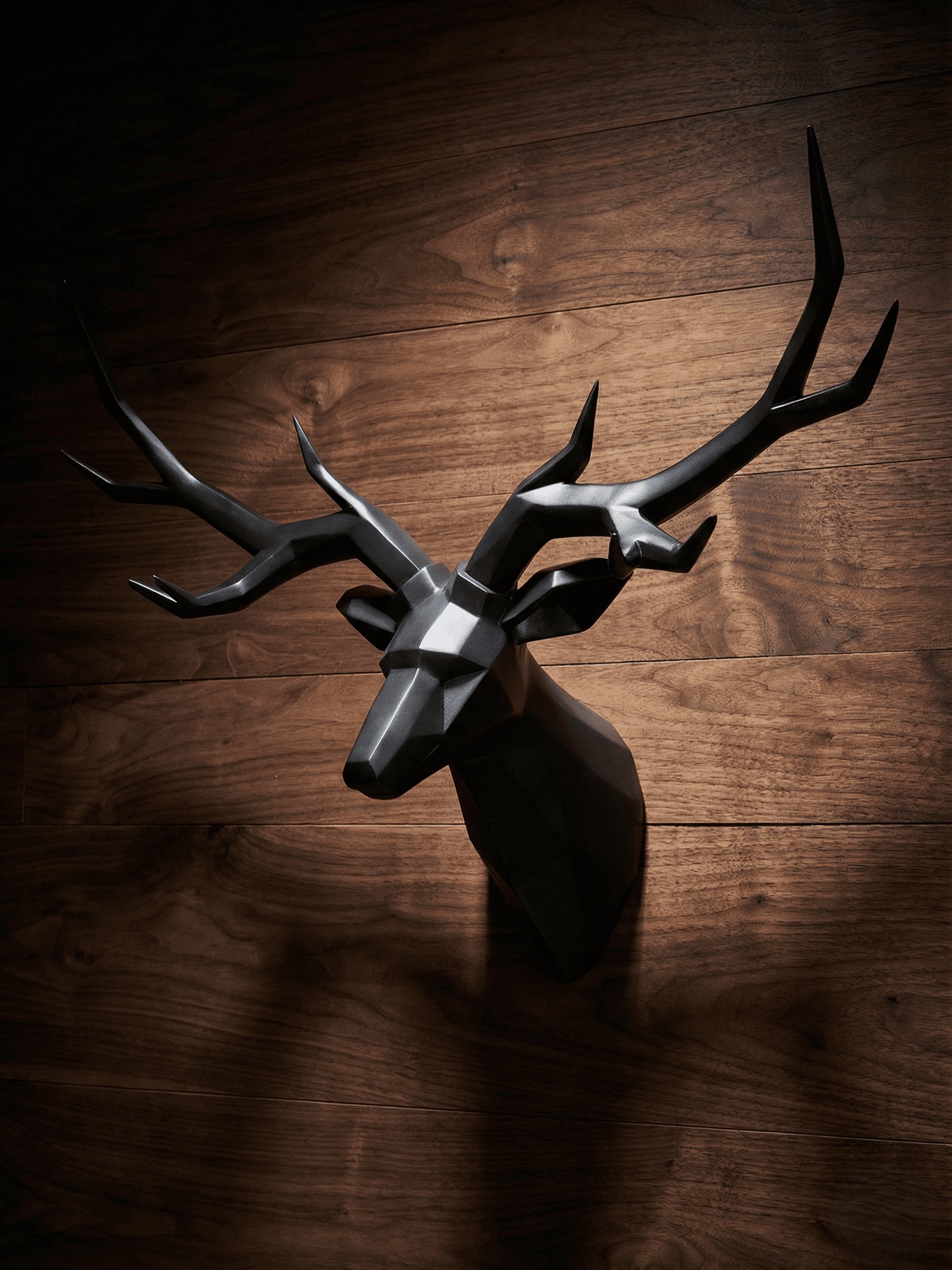 XL Modern Stag Wall Mount — Large Resin Deer Antler Sculpture product image (4)
