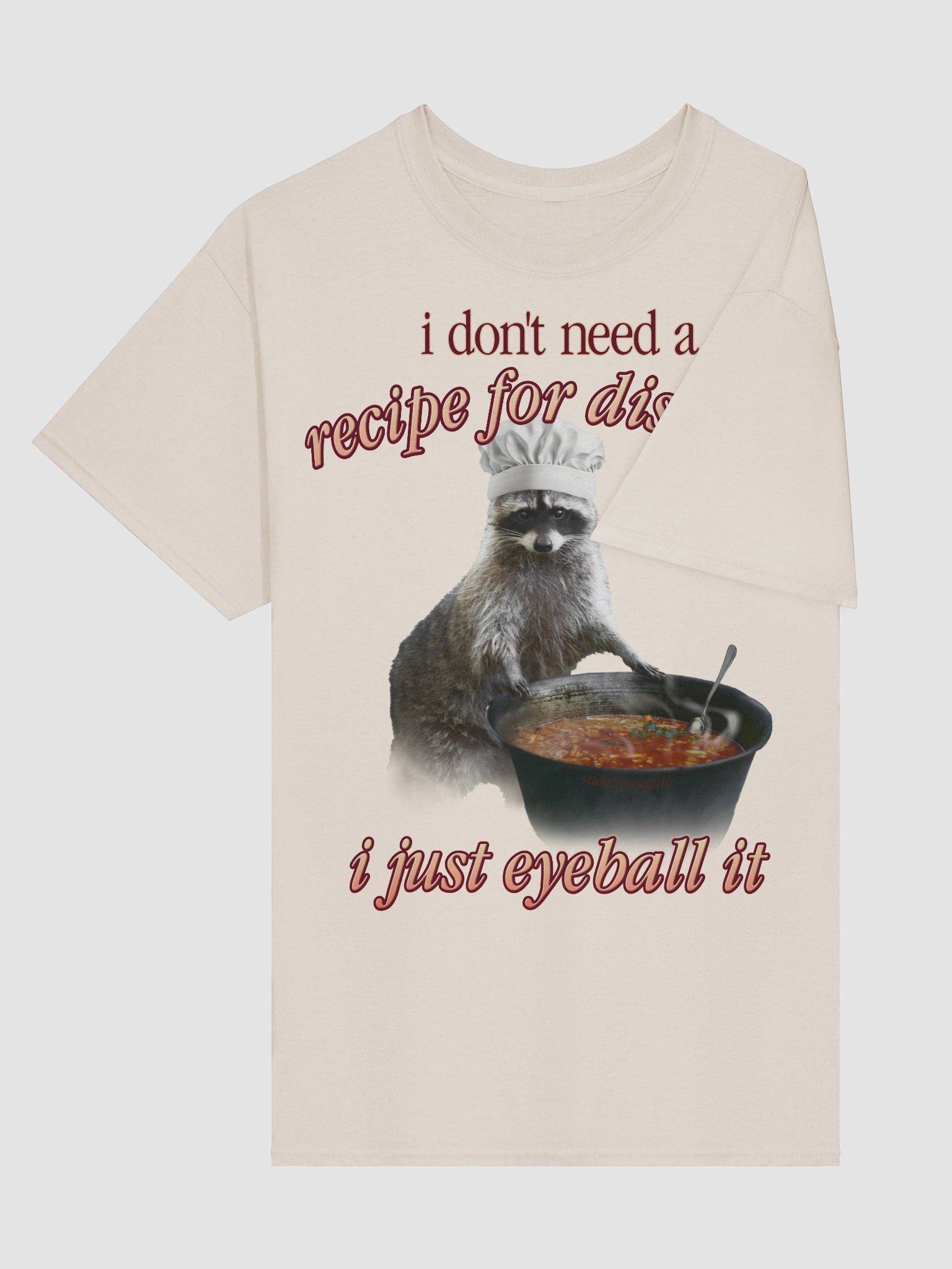 Recipe for Disaster Raccoon T-shirt product image (4)