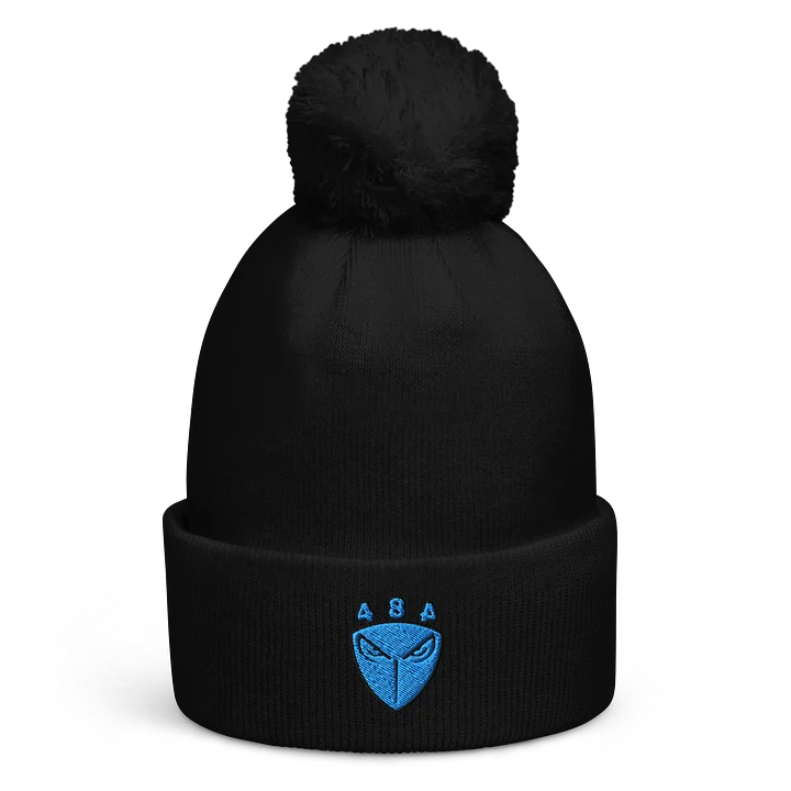484 Face Logo Pom-Pom Beanie-Embroidered product image (1)
