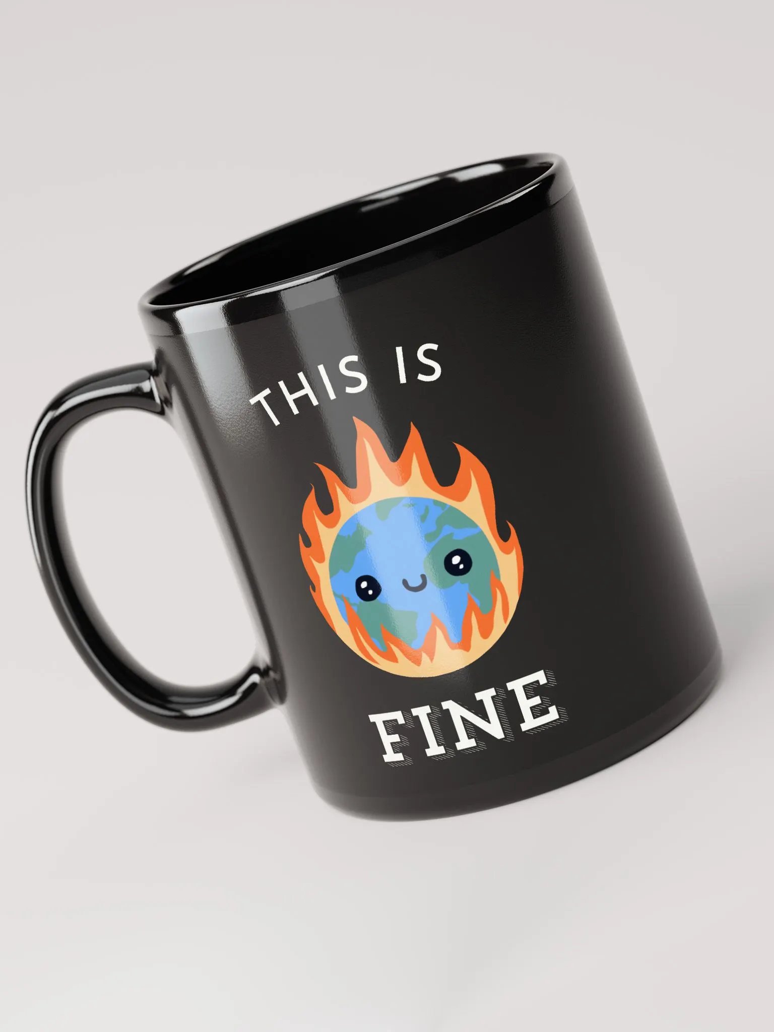 This is Fine Global Meltdown Black Mug product image (3)