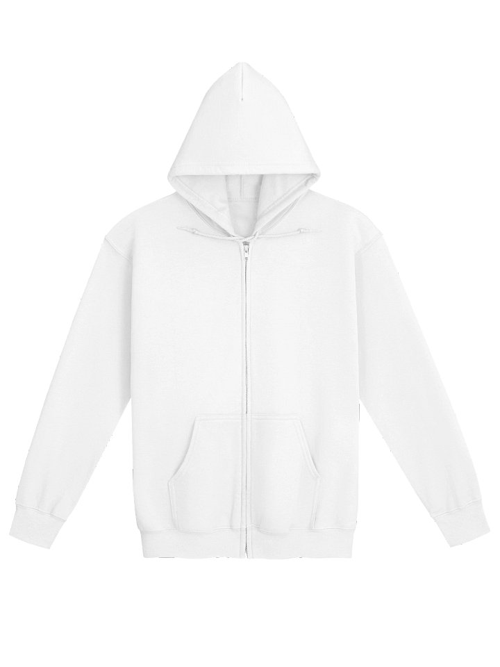 Suspect Everyone - White Zip Hoodie - TrueCrime.FM product image (1)
