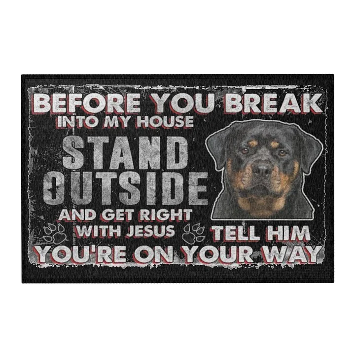 Rottweiler Welcome Mat product image (1)
