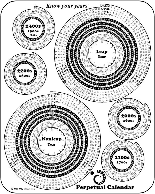 Perpetual Calendar .PNG Download Files product image (1)