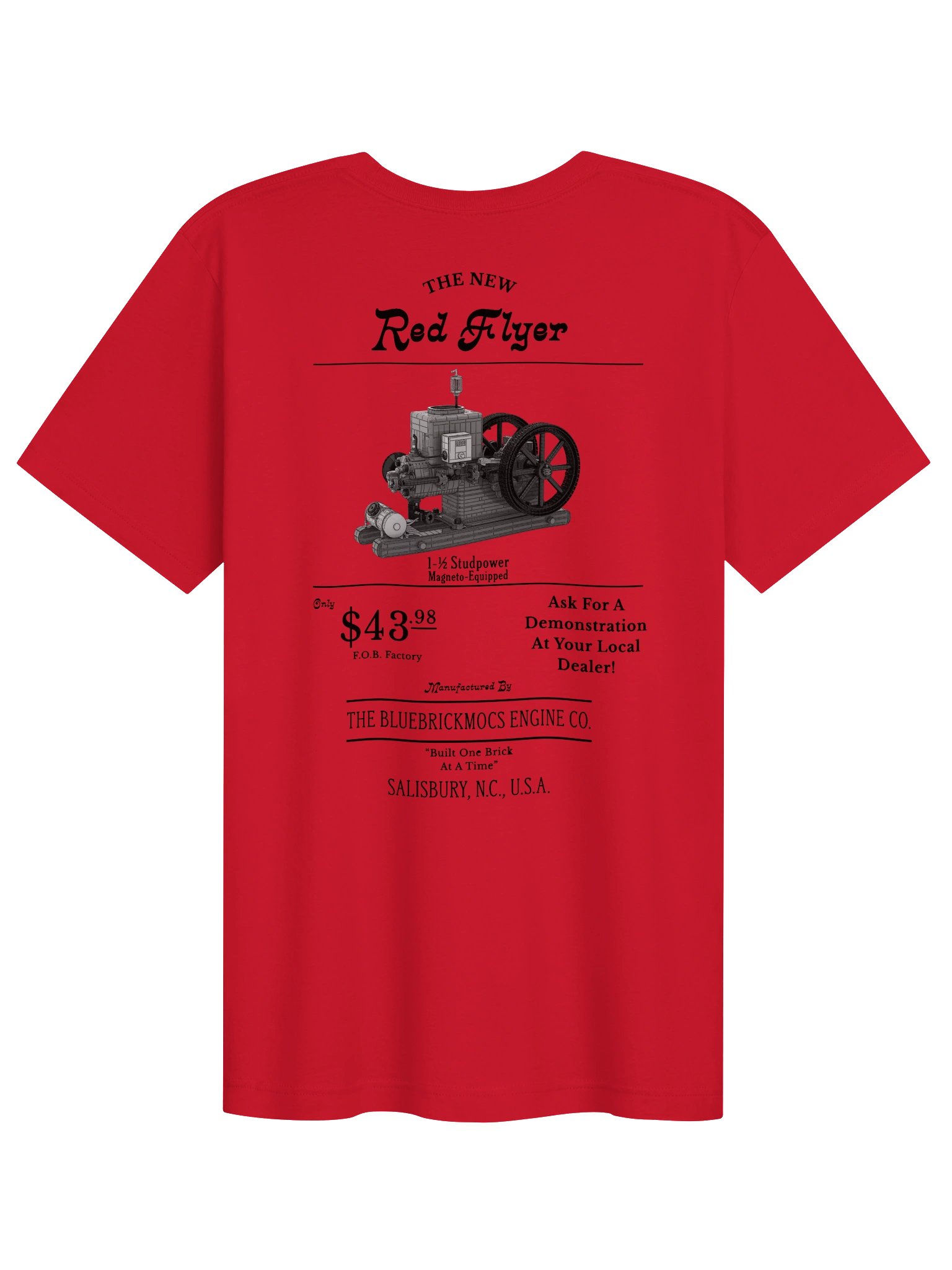 Red Flyer Hit-&-Miss T-Shirt | Bella + Canvas 3001 product image (1)