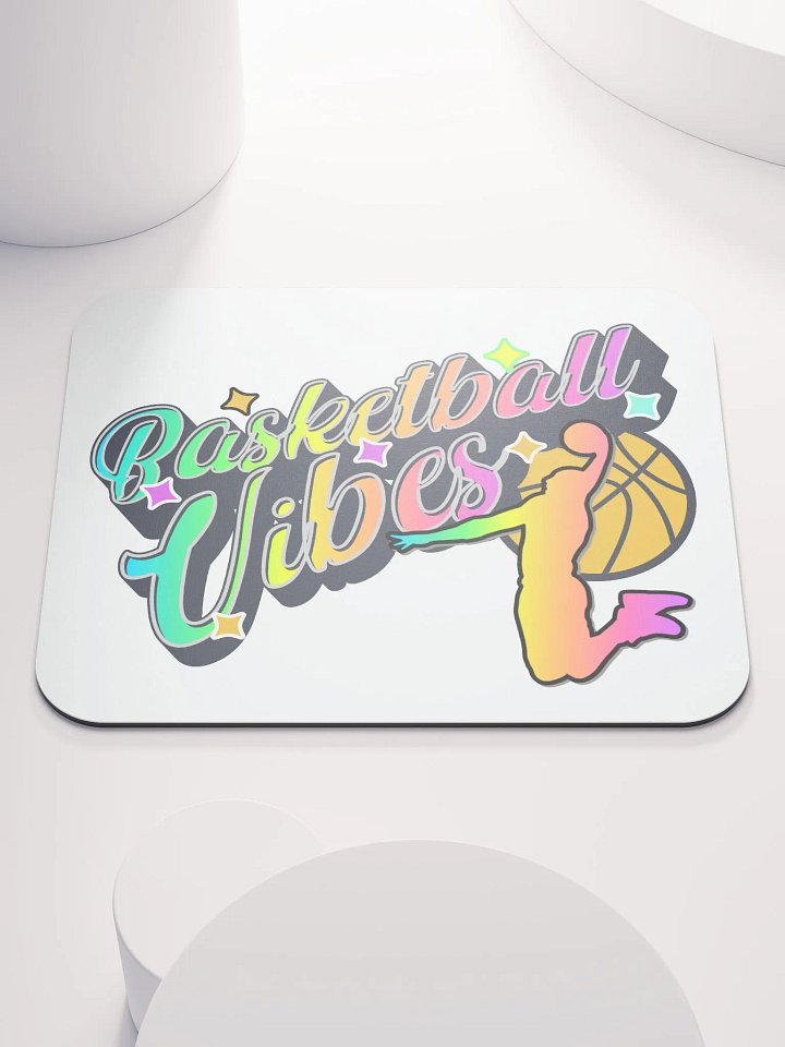 Basketball Vibes Rainbow Dreams Mouse Pad product image (1)