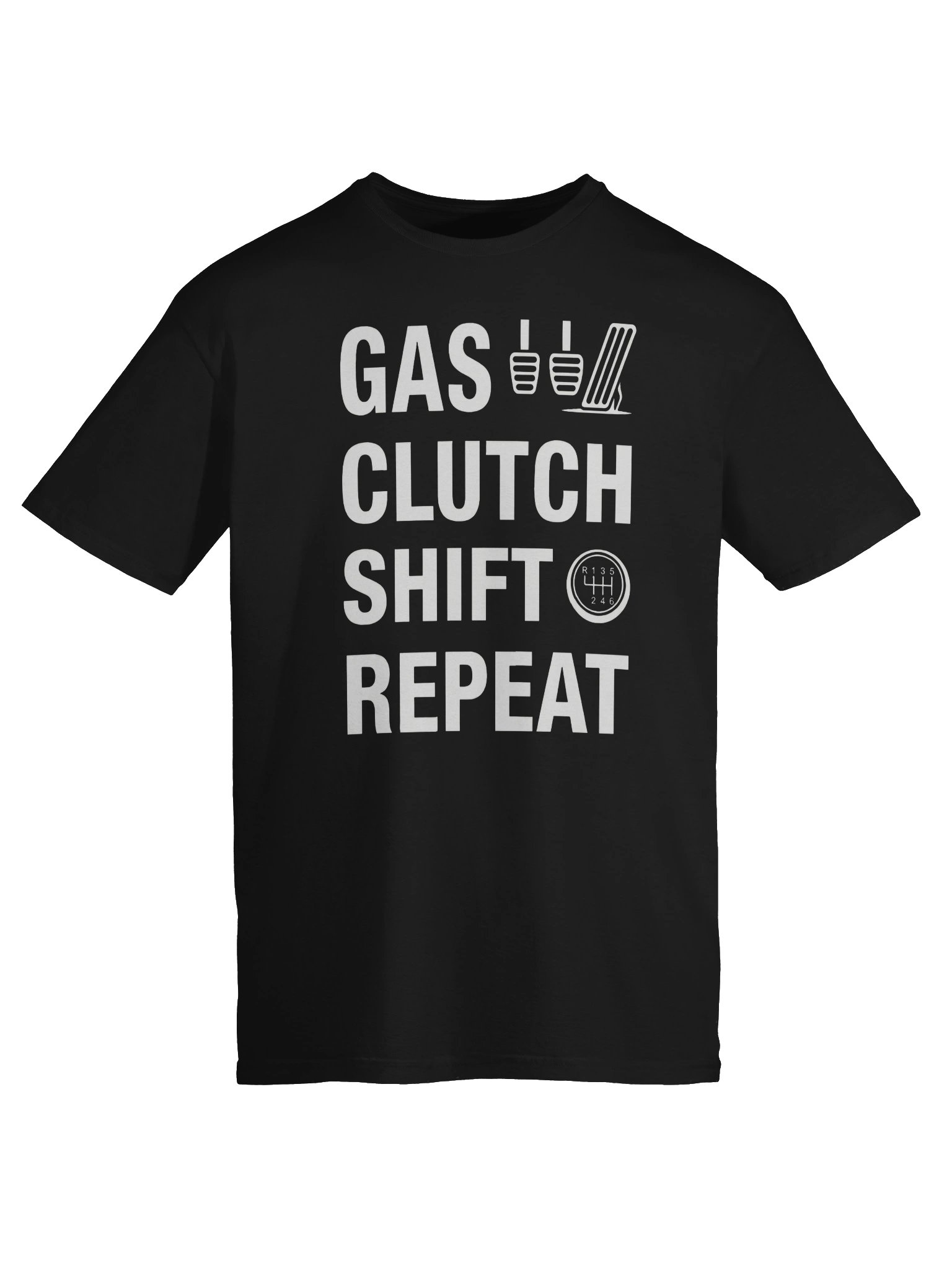 Gas Clutch Shift Repeat T-Shirt product image (9)