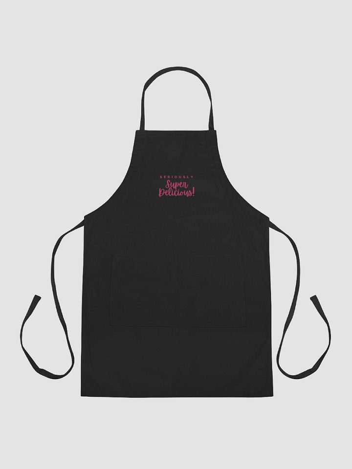 Super Delicious Embroidered Cooking Apron (Magenta) product image (2)