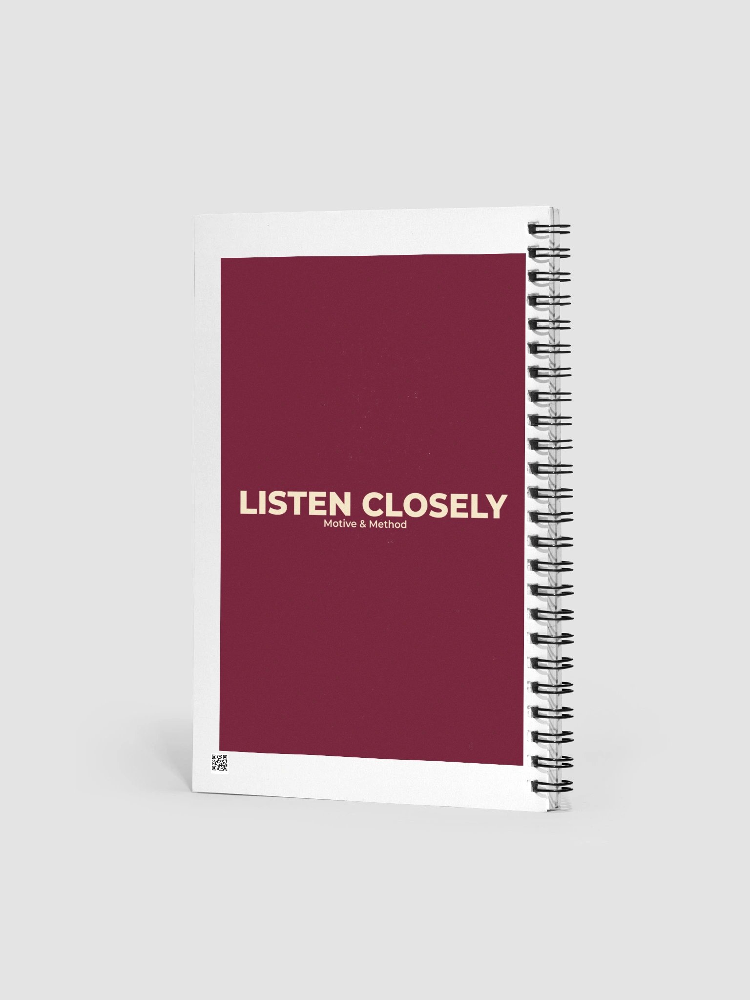 Motive & Method Case Notes Spiral Notebook product image (2)