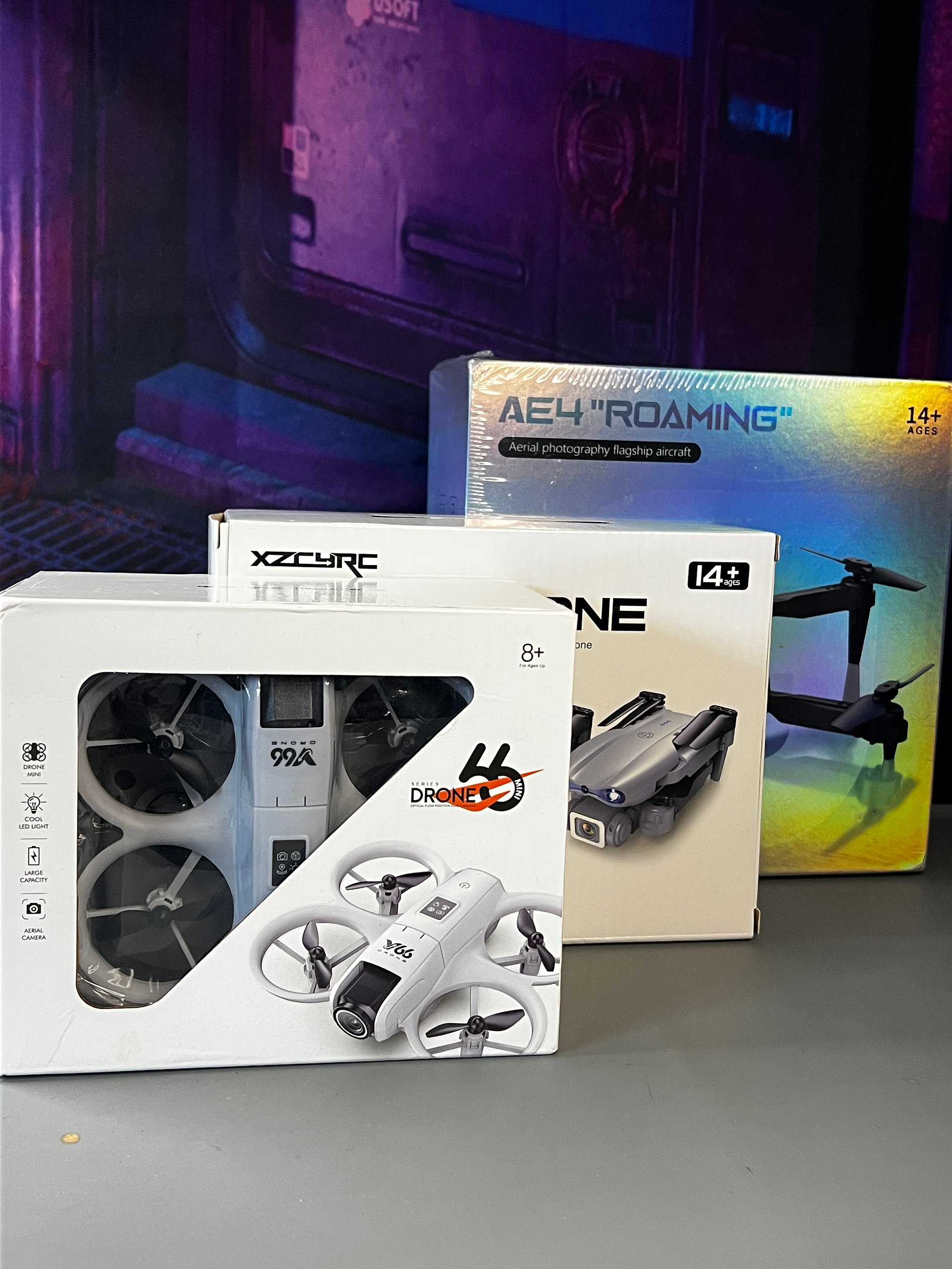 3 Brand New RC Camera Drones — Beginner / Gift Lot product image (1)