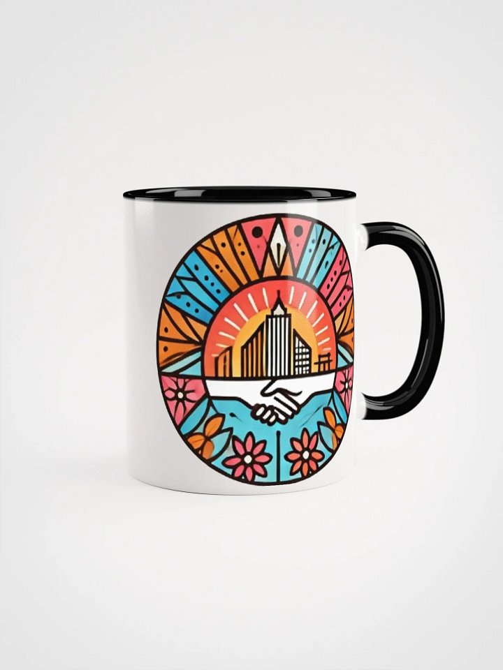 Cityscape Handshake Ceramic Mug product image (3)