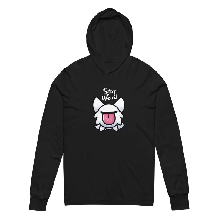 Stay Weird Cat Hooded Long-sleeved shirt product image (6)