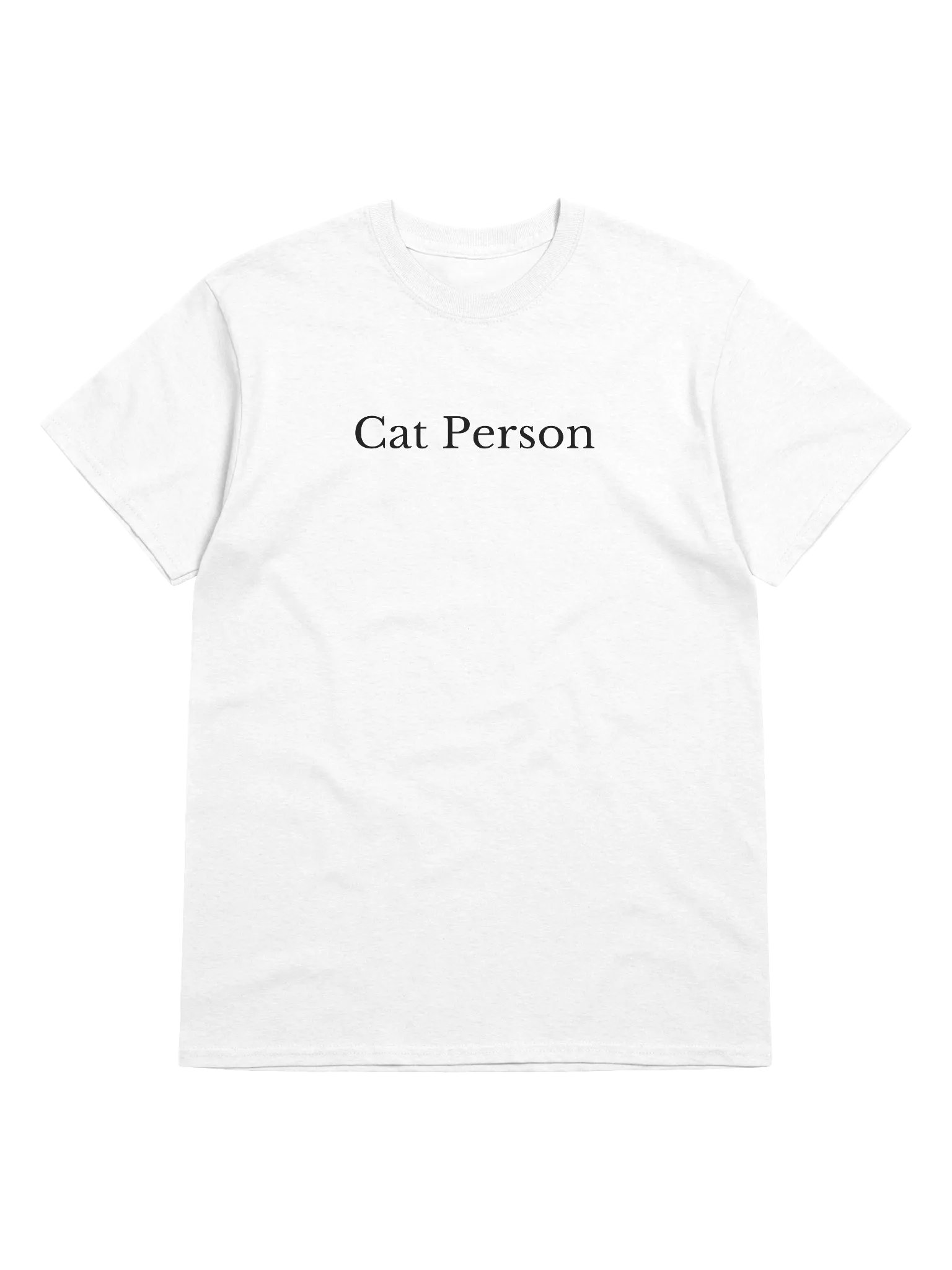 Cat Person T-Shirt (White) product image (1)