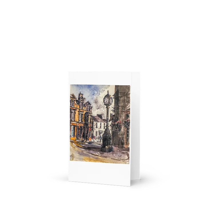 The Paterson Clock (watercolour) - Greeting Card product image (1)