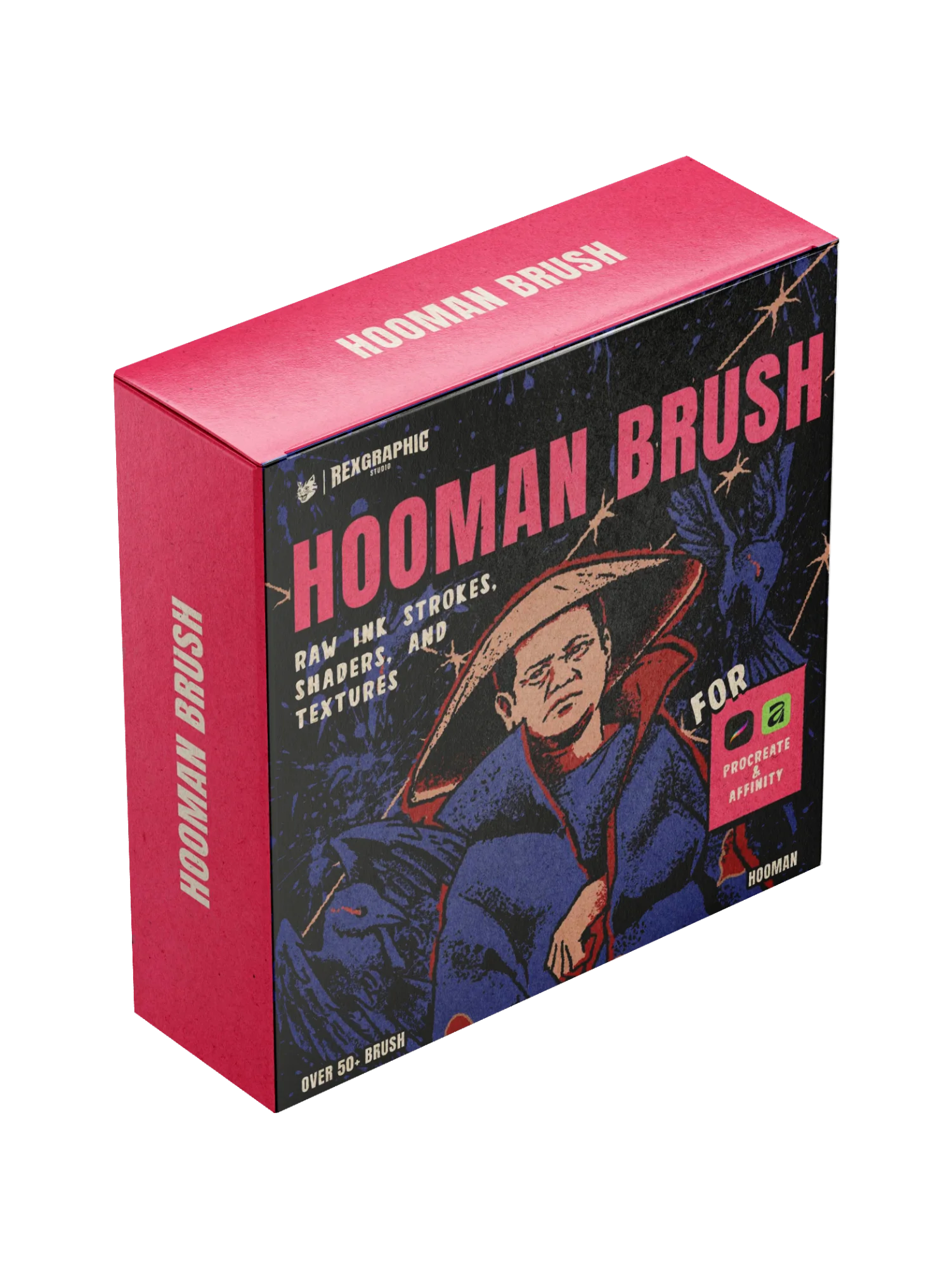 HOOMAN BRUSH - Raw Brush Pack (Procreate & Affinity) product image (1)