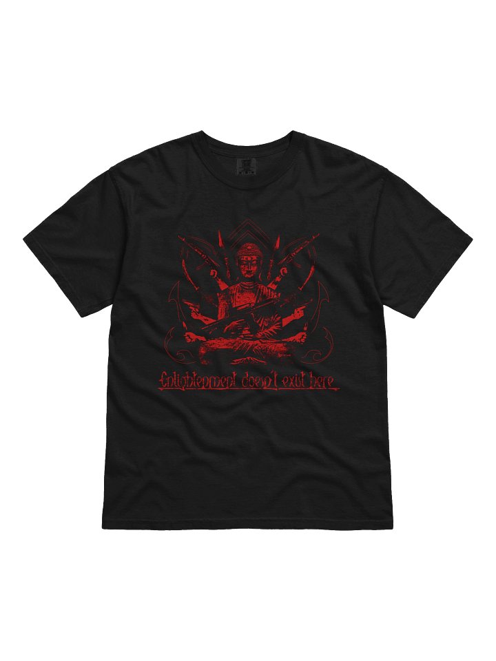 "BAD BUDDHA" TSHIRT RED BACKPRINT product image (1)