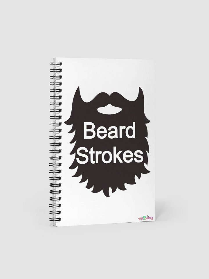 Beard Strokes Notebook - Black product image (1)