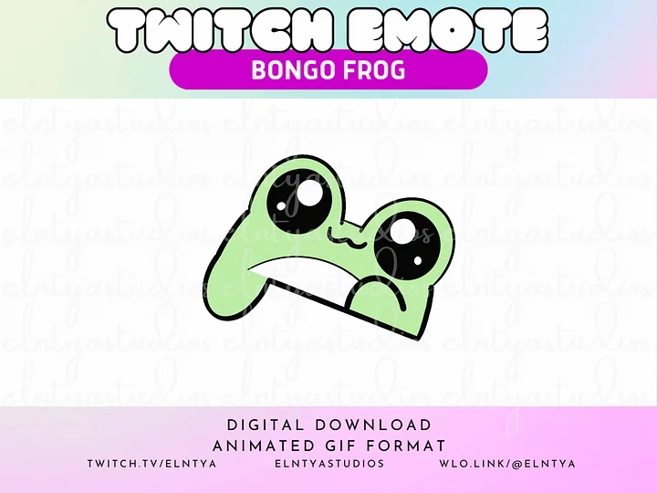 Kawaii Bongo Animated Frog product image (1)