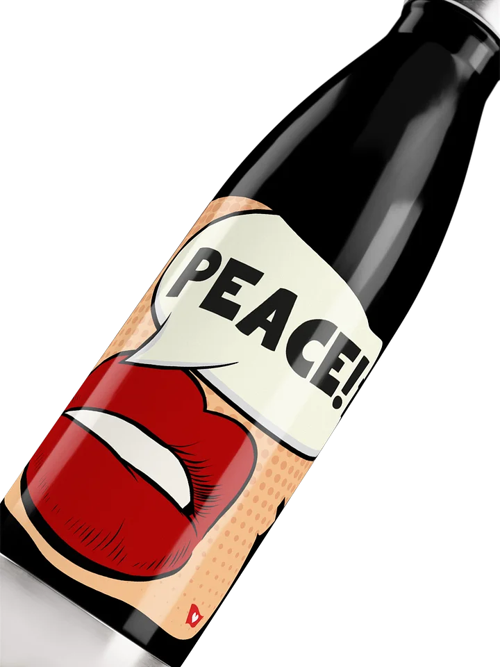STAINLESS STEEL WATER BOTTLE, PEACE product image (2)